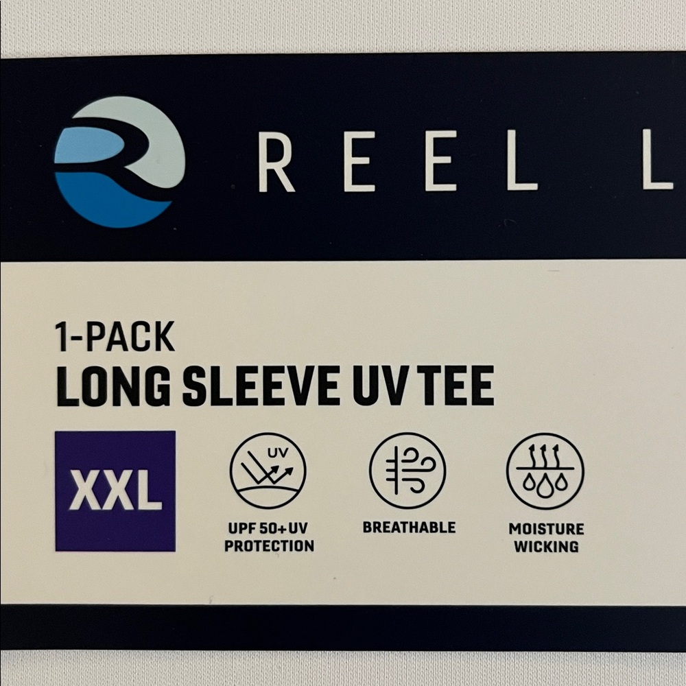 Reel Life White Long Sleeve UV Tee - Picture 3 of 5